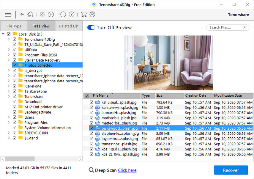 4DDiG Melhor Programa para Recuperar Arquivos Deletados do Windows/Mac