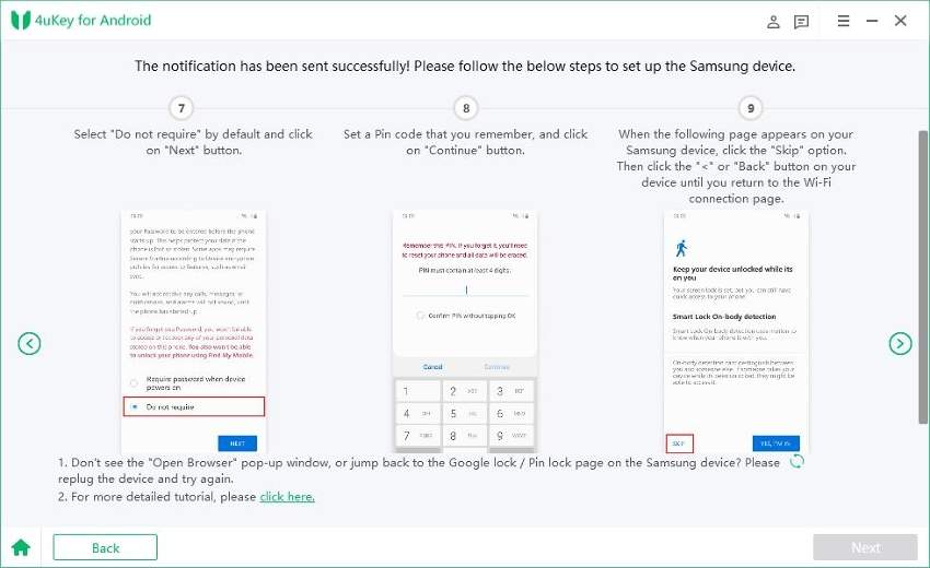 输入屏幕解锁代码tenorshare 4ukey for android