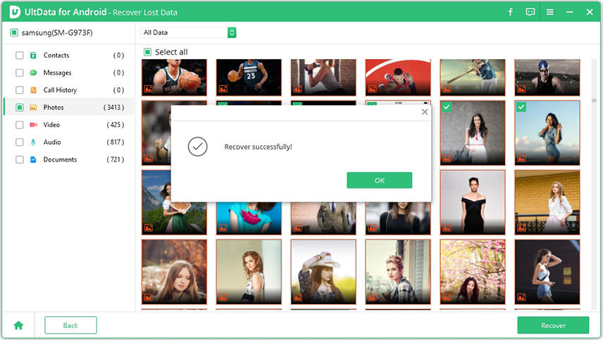 recover lost photos successfully with ultdata for android